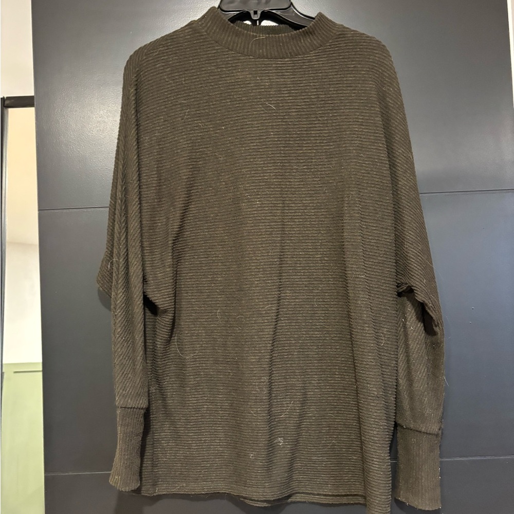 Matty M Women's Olive Cowl Neck Sweater